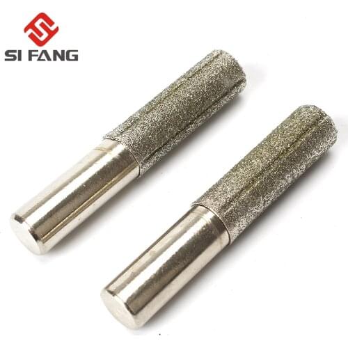 2pcs 1/2" Shank Diamond Profile Wheel Granite Marble Brazed Straight Bit Set for Marble Granite Edge Profiling/Cutting