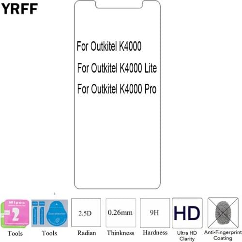 2PCS 2.5D 0.25mm 9H Tempered Glass Screen Protector Protective Film For Oukitel K4000 Lite For Oukitel k4000 pro Free Tools