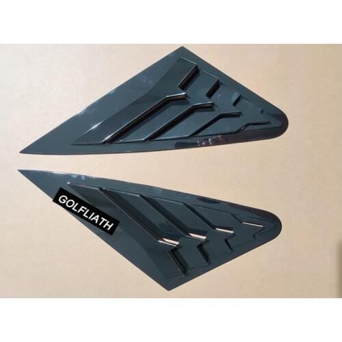 2 PCS Car Side ABS Deflector Vent Window Louver Side Scoop Louver Cover Trim Sticker Fit For Audi A3 A4 A5 A6 A7 2013-2020