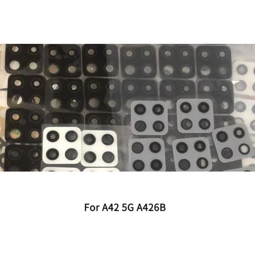 2PCS Camera Lens For Samsung Galaxy A42 5G A426B Back Rear Camera Glass Cover With Adhesive Sticker Repair Parts