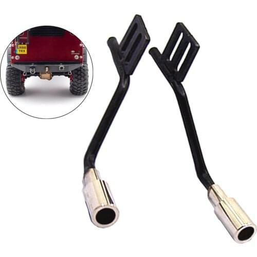 2pcs RC Car Exhaust Pipe Upgrades Accessories Spare Parts for RC Car Axial SCX10 Upgrades Parts Replace Part