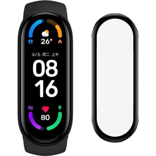3D Protective Glass For Xiaomi Mi Band 6 Screen Protector For Miband 6 Cover Smart Watchband 6 Band6 TPU Soft Film