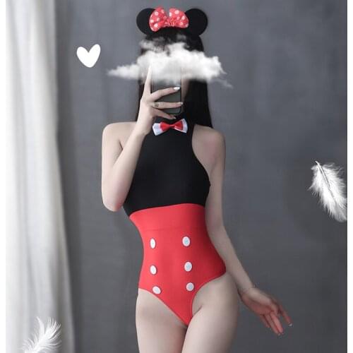 Anime Cute Sexy Womens Bodysuit Movie Cosplay Cartoon Costume Erotic Lingeire Crotchless Swimsuit Sexy Women Leotard Underwear