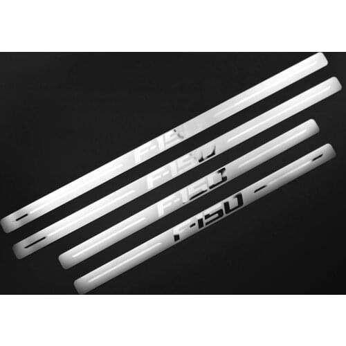 Car Stainless Steel Door Sill Scuff Plate for FORD F-150 F150 2018-2020
