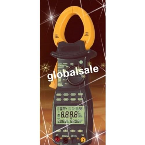 FREE SHIPPING MS2205 New Power Meter HYELEC Clamp Meter AC RMS Active Power Factor Passive Frequency Harmonic Test