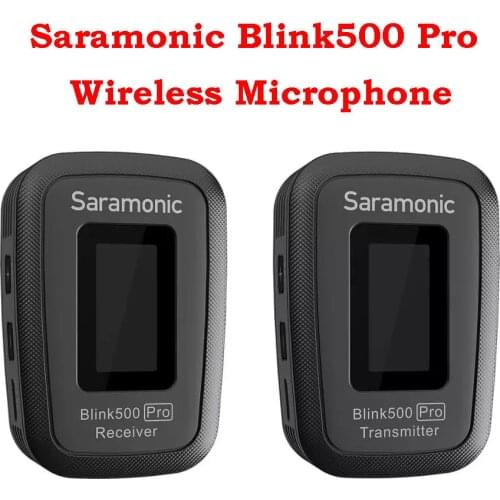 Saramonic Blink 500 Blink500 Pro Wireless Lavalier Lapel Microphone Ultracompact 2.4G Hz Dual-Channe for DSLR camera smartphones