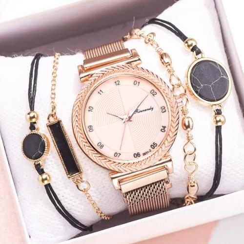 2020 Luxury Ladies Watch Women Bracelet Watch Set Fashion Quartz Clock Magnet Strap Couple Clock Wristwatches часы Zegarek reloj