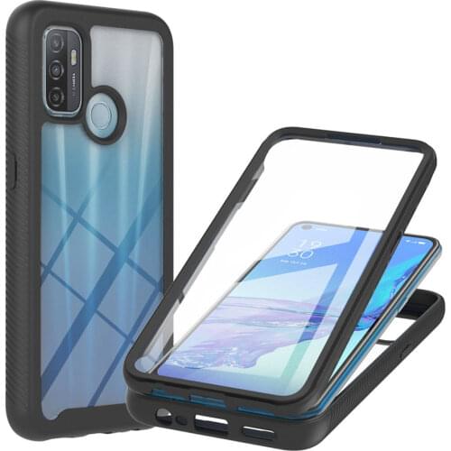 For Oppo A53S Luxury Case Oppo A53S A53 S Armor Back Panel Cover Oppo A54 A74 5G Crystal Case for Oppo A53S A 53 54 A94 Fundas