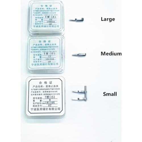 Hemostatic clip arterial venous clip small blood vessel clip temporary blocking clip Veterinary Surgical Instruments