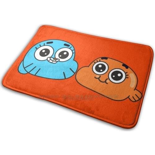 Gumball Darwin Mat Rug Carpet Anti-Slip Bedroom Entrance Door Mat Gumball Watterson Gumball Darwin Darwin Watterson The Cute