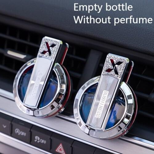 Inlaid rhinestone car air-conditioning air outlet decorations auto perfume car interior accessories empty bottle without perfume