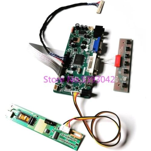 Fit LTN170X2-L01/L02/L03 1440*900 1CCFL 17" LVDS 30Pins VGA DVI keyboard M.NT68676 LCD monitor controller driver board kit