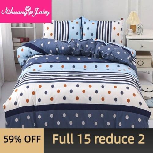 Bed home textile four-piece bedding double bed single quilt cover 1.5m student dormitory three-piece pillowcase quilt cover