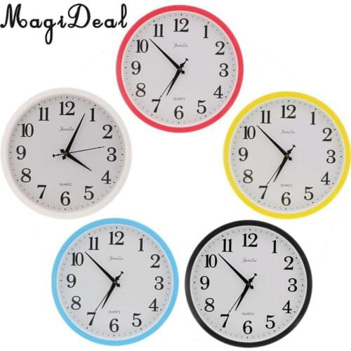 MagiDeal Quartz "silent tick" Wall Clock- ideal for use in office, home, kitchen 12 inches