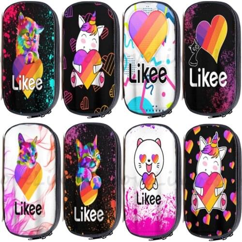 LIKEE APP Pencil Case Pencil Holder School Pencil Case LIKEE Pen Bag Kids Cool Pencil Cases Anime Bag Pencil Cases for Girls