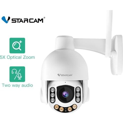 Vstarcam 1080P Outdoor Wifi Camera IP Camera 5X Optical Zoom IP66 Waterproof CCTV Security Camera Two-way Audio Auto Tracking