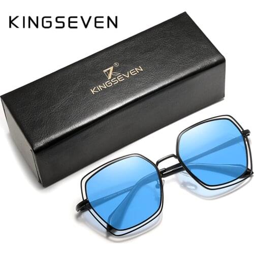 KINGSEVEN 2020 Elegant Series Women Polarized Sunglasses Double Frame Fashion Design Women Glasses Female Eyewear Zonnebril dame