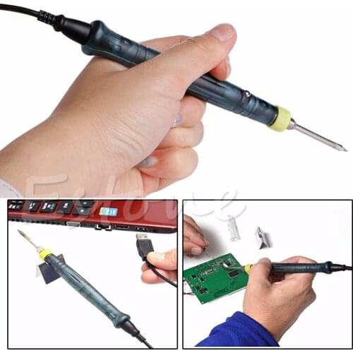 Professional Mini 5V 8W LED Indicator USB Powered Welding Soldering Iron Kit APR_17