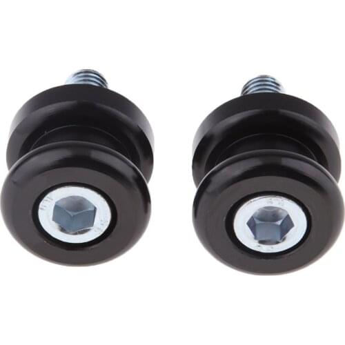 Motorcycle/Motorbike Swingarm Spools Paddock Stand Bobbins - M10x1.5 - Black - For