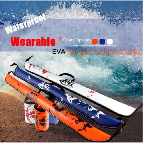 3 Colour Fishing Tackle Bag 120*20 120*24cm Portable Fishing Rod Lures Storage Bag Multifunctional One Layer Outdoor Fishing Bag