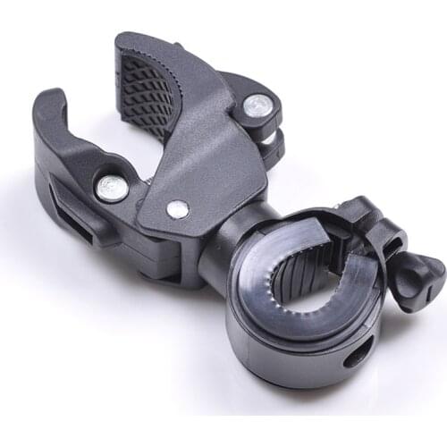 Universal Bike Bicycle Flashlight Torch Mounting Bracket 90 Degree Rotating Handlebar LED Light Lamp Mount Clamp Stand Holder