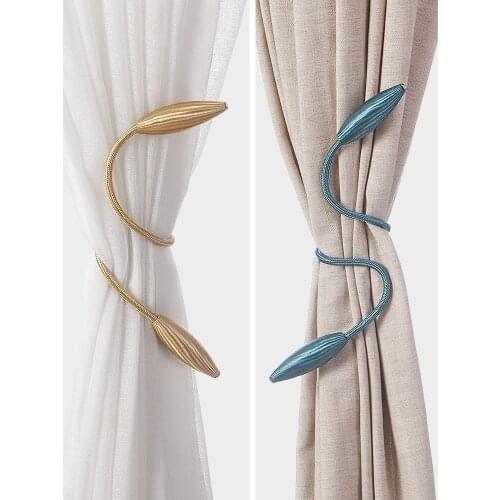 Modern Minimalist Metal Curtain Buckle Straps Home Bedroom Living Room Curtain Tie Bundle Buckle Tie Rope