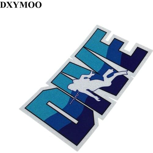 Water Sports DIVE Car Stickers Scube Dive Fish Tank Motorcycle Decals Auto Exterior Accessory