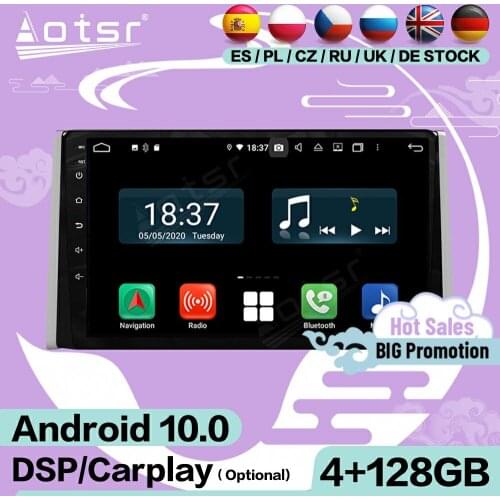 128G Carplay Screen Multimedia Stereo Android Player For Toyota RAV4 2019 2020 Car GPS Navigation Audio Radio Receiver Head Unit