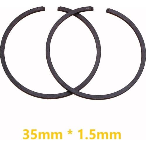 2pcs/lot 35mm x 1.5mm Piston Ring For Husqvarna 124 125 128 Stihl FS120 FS160 Trimmer Brush Cutter Universal Use Engine Rebuild