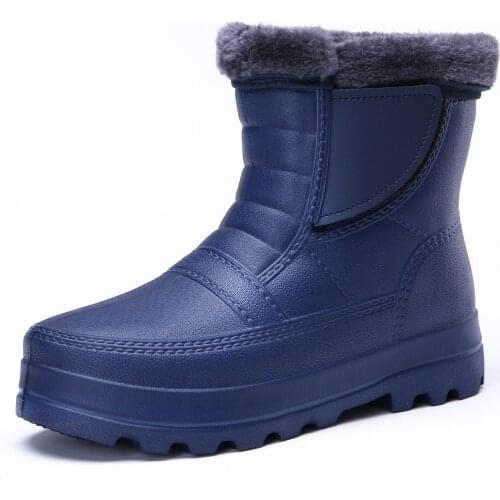 505-1025 TONGPU Womens Extra Light Short Rainboots with Warm Lining