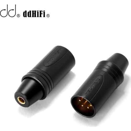DD ddHiFi XLR44B XLR 4pin to 4.4mm Balanced Adapter Adapt XLR Traditional Desktop Devices to 4.4mm Audio Devices or Earphones
