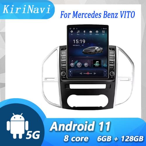 KiriNavi Tesla Style 9.7" Android 10.0 Car Radio For Mercedes Benz VITO Car Multimedia Player Auto GPS Navigation Stereo 2014