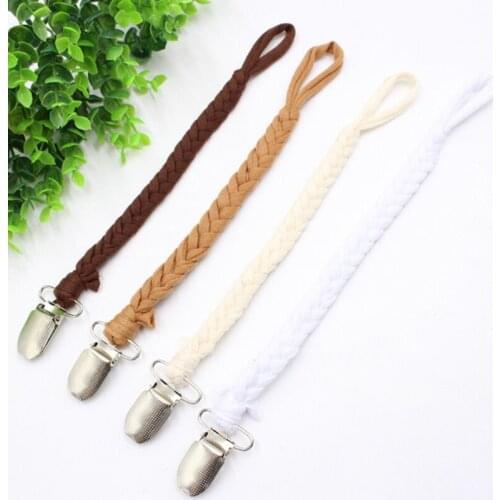 The New Simple Crochet Baby Pacifier Clip Chain Dummy Holder Nipple Soother Chain For Infant Baby Feeding