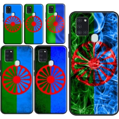 Gypsy Romani Roma Flag Case For Samsung Galaxy M21 M31 A21S A31 A11 A01 A51 A71 A20e A10 A30 A40 A50 A70 A7 2018