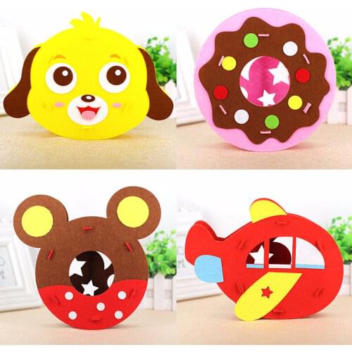 Kindergarten lots arts crafts diy toys Puzzle lantern crafts kids educational for childrens toys girl/boy christmas gift 18909