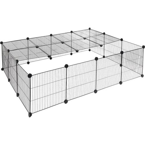 DIY Pet Playpen Enclosure 147x111x37cm Rabbits Guinea Pigs Cages Puppy Kennel House Exercise Training Kitten Dogs Supplies