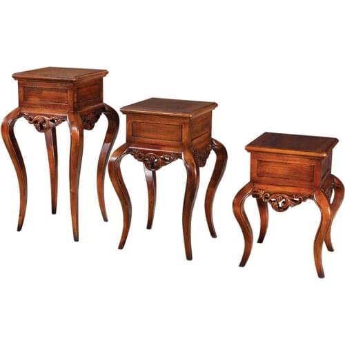 European style home furniture solid wood flower stand Blume stehen GH59