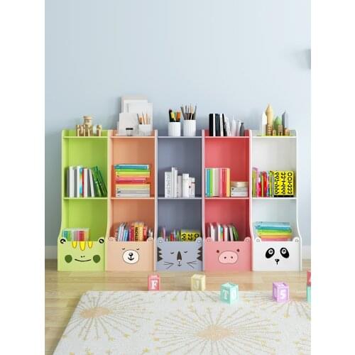 Environment Friendly Material Formaldehyde Free Simple Shelf Bookcase Kindergarten Bookrack Assembled Children Bookshelf