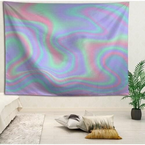 Hot Sale Custom Holographic Backgrounds Large Wall Tapestry Wall Hanging Bohemian Wall Tapestries Mandala Wall Art Decor