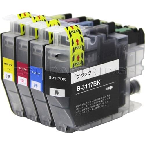 LC3117 ink cartridge for brother MFC-J6580CDW MFC-J6980CDW printer , full ink with chips