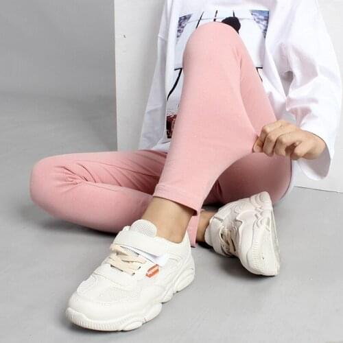 Girls Leggings 2020 Spring Kids Solid Casual Trousers Pants For Teens Girl 6 8 10 12 14 Years Wear TX037