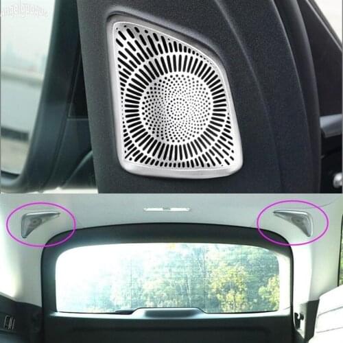Metal For Mercedes Benz GLE GLS class 2020-21 350 GLS450 Accessories Car A Column Loudspeaker Decoration Trunk horn Cover Trim