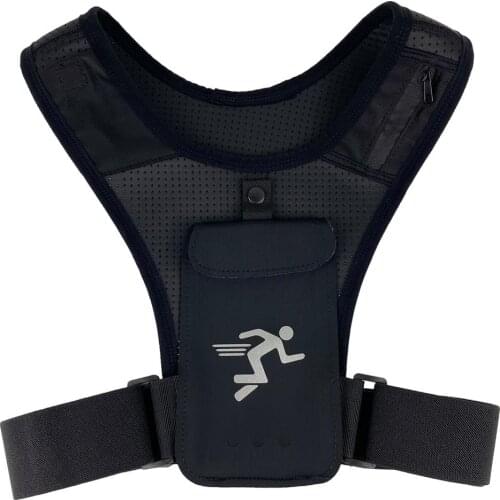 Running Chest Rig Bag Men Hip Hop Streetwear Waist Bag Tactical Vest Pack Mobile Phone Holder Multifunction Fitness Sports Bags