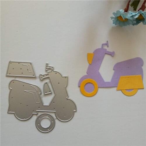 NewVehicle Metal Cutting Dies for DIY Scrapbooking Embossing Paper Craft Stamps and Dies Motorcycle Template