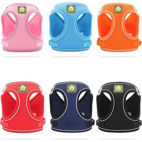 NEW! Cat Dog Adjustable Harness Vest Walking Lead Leash Pet Reflective Nylon Breathable Dog Outdoor Harness Collar Dropshipping