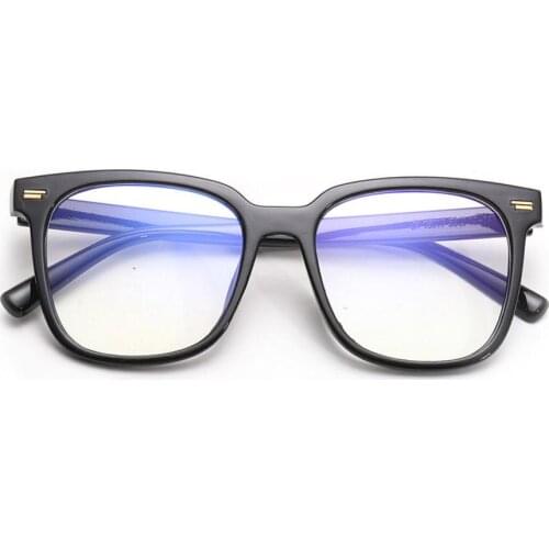 High Quality Square Irregular Flat Mirror Large Men Chic Sunglasses Fashion Round Frame Wrap Women Blue Light Protection Glasses