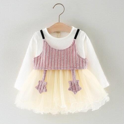 Infant Toddler Girls Dresses Newborn Clothes Spring star cute Princess Dress Cotton Kids Dress Baby Dress