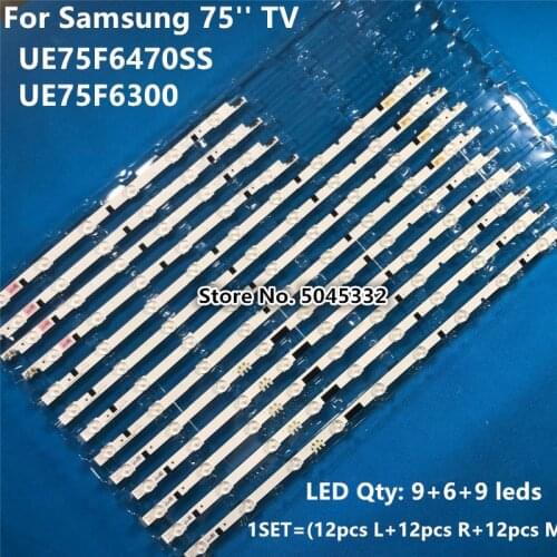 LED Strip for Samsung 75'' TV 2013SVS75F BN96-26413A BN96-26413B BN96-26413C UE75F6400 UE75F6470SS UE75F6300 UA75F6400AJ