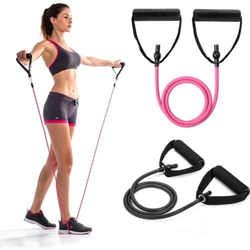 Fitness Rope Exercise Tubes Rubber Elastic Resistance Bands Gym Expander Crossfit Power Lifting Pull Up Strengthen Muscles Yoga