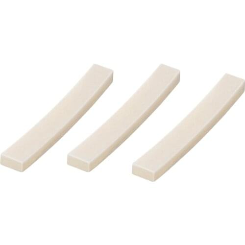 Electric Guitar Bone Nut Blanks for Telecaster Vintage Guitar Bass Natural Buffallo Bone 44.5*3.4*6.15mm
